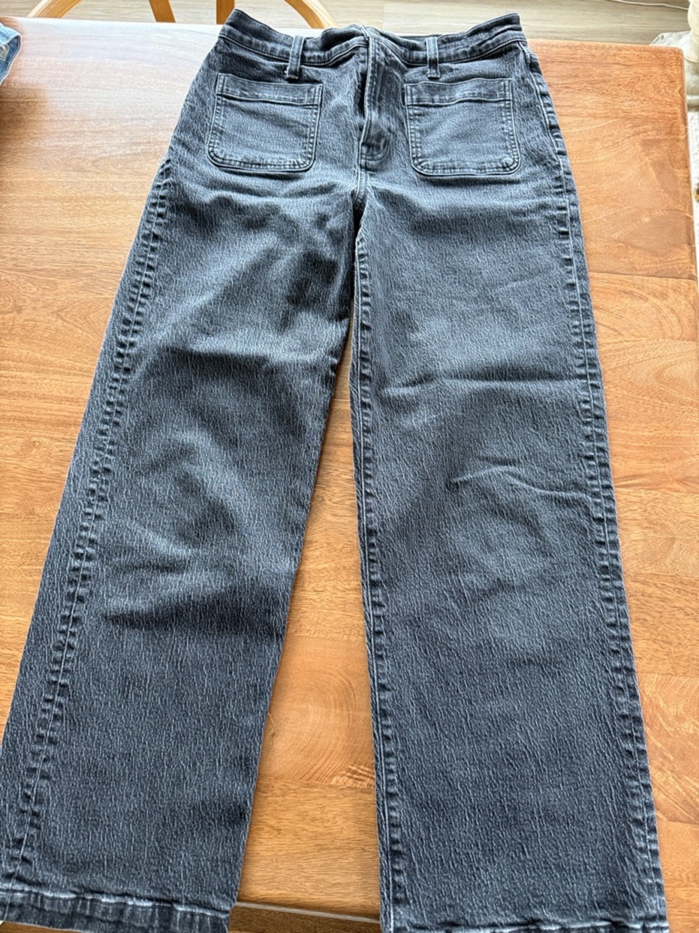 Madewell Emmet Wide-Leg Jeans High-Rise Straight Leg Women’s Jeans - Black